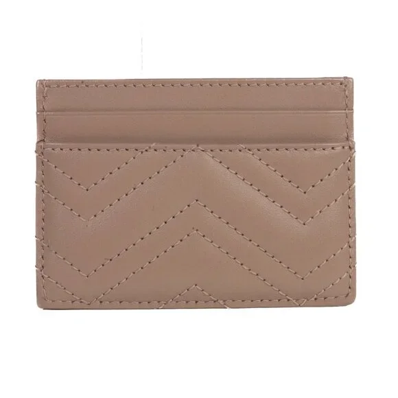 Authentic Gucci GG Marmont Taupe Card Holder - Picture 2 of 7